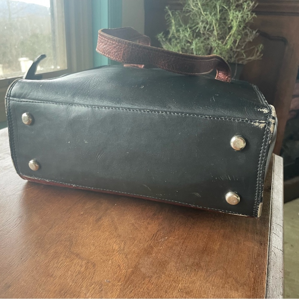 Vintage Tooled All leather bag - Picture 4 of 8
